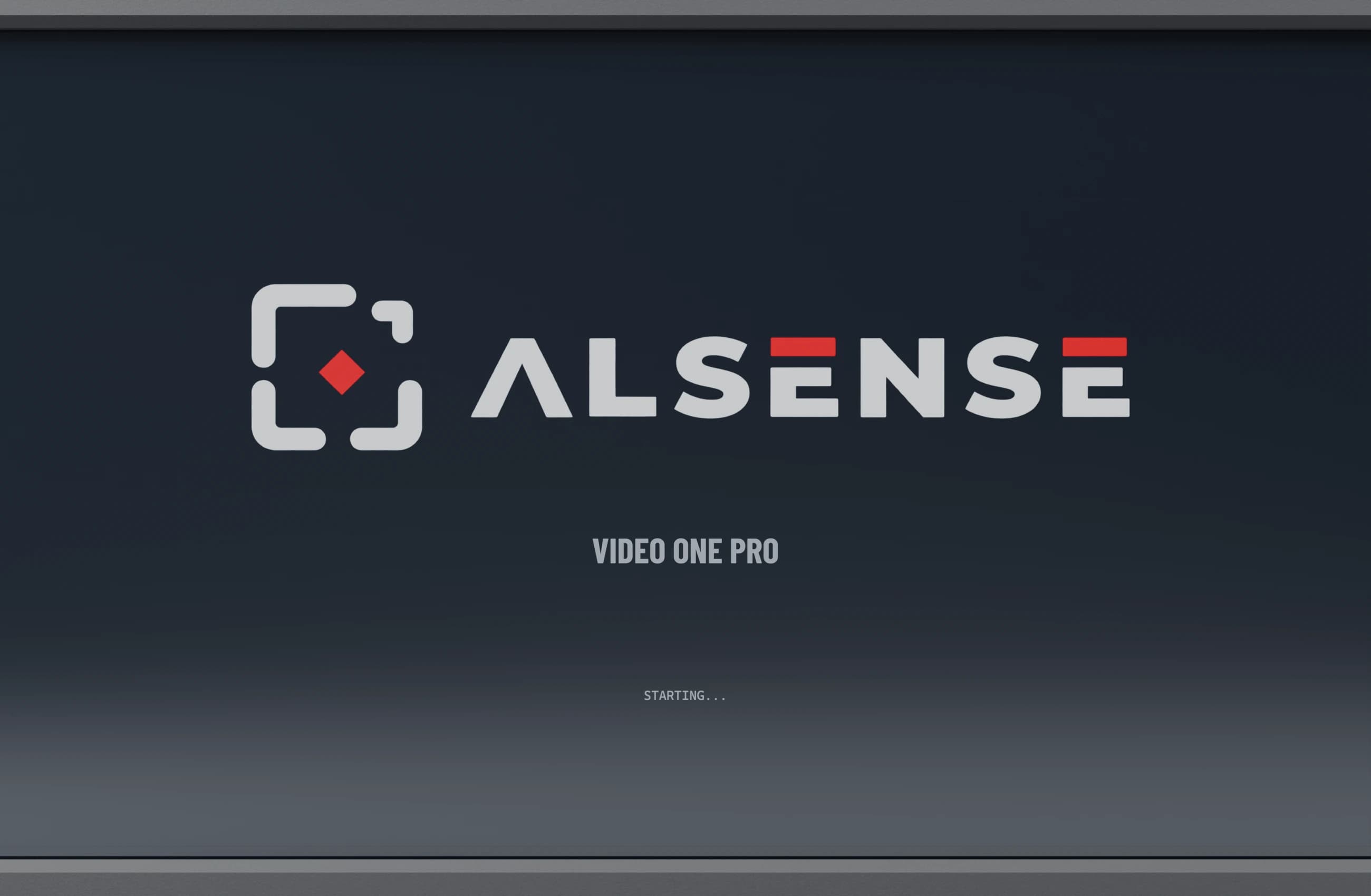 Boot screen on the 7-inch display